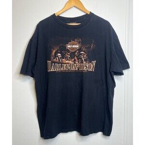 Harley Davidson T-Shirt Men's 2XL Black Bristol VA 2008 Destination Journey
